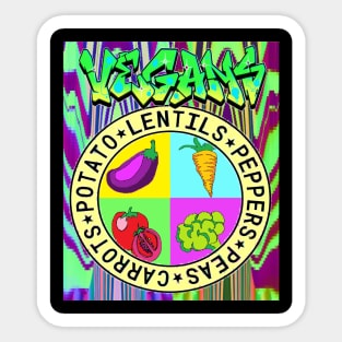 Vegans 777 Sticker